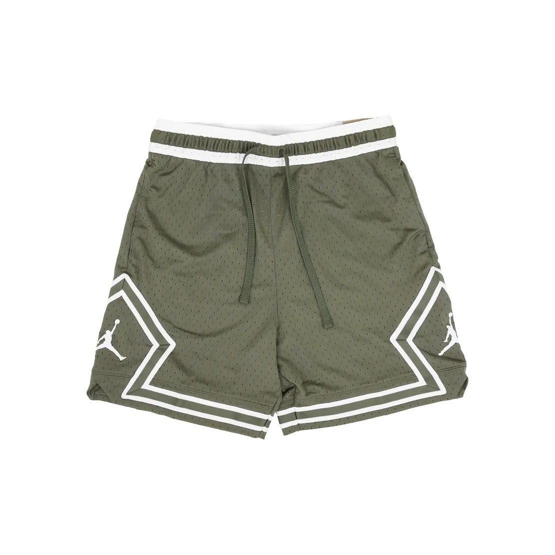 Jordan SportDri FIT Diamond FW24 Casual Shorts Men's Medium Olive Green/White
