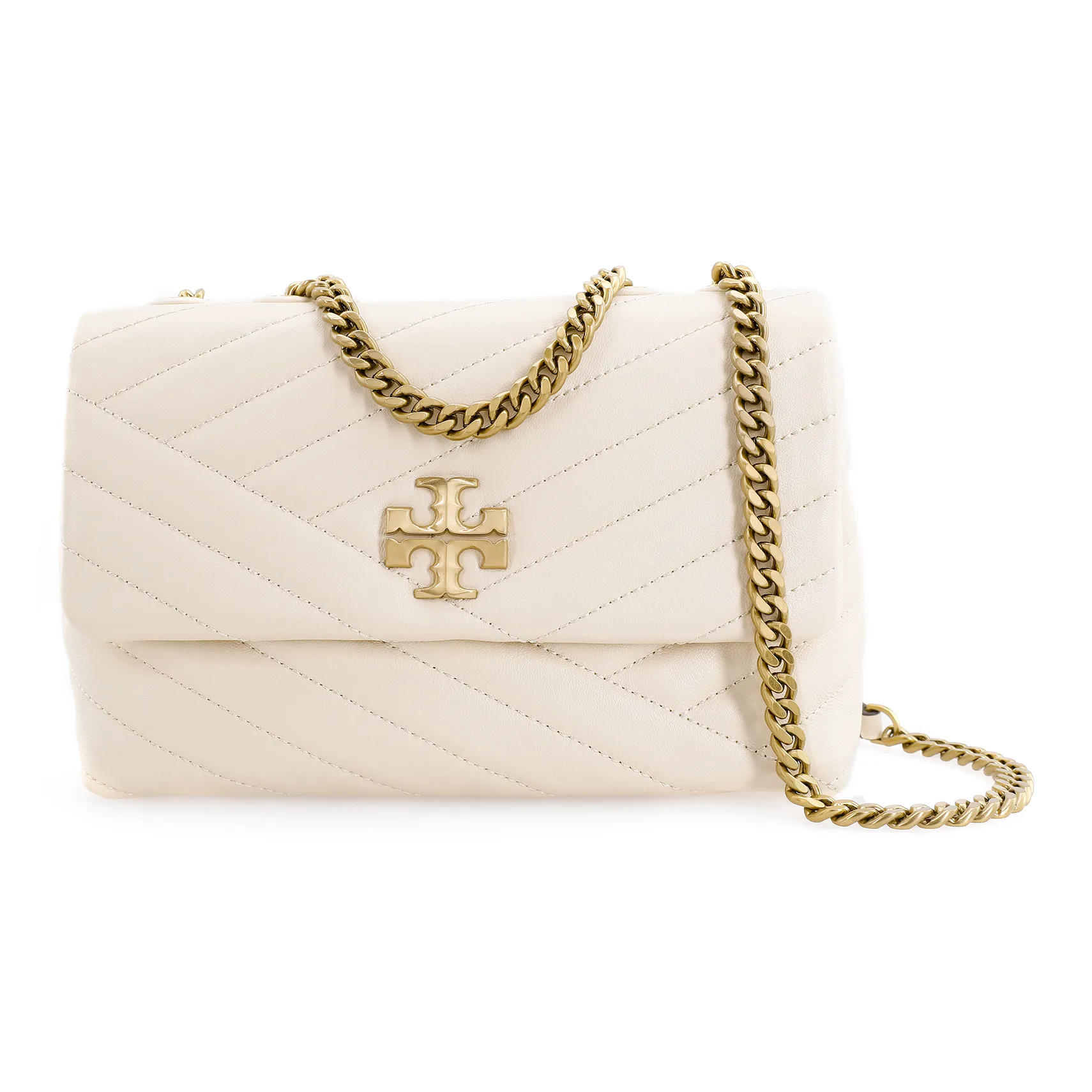 TORY BURCH Kira Sheepskin Crossbody Bag, Shoulder Bag Trumpets Women's Cream White