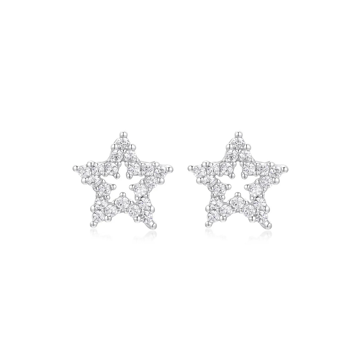 KADER 925 Sterling Silver Stud Earrings Women's Silver