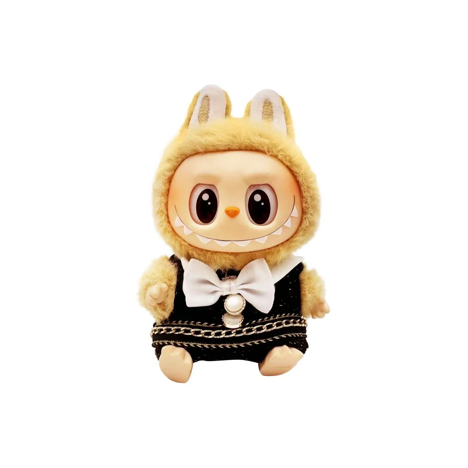 Modified Baby POP MART Labubu THE MONSTERS Sitting Party Dazzling And Radiant Eyes Full Of Anticipation Hang Tag Box