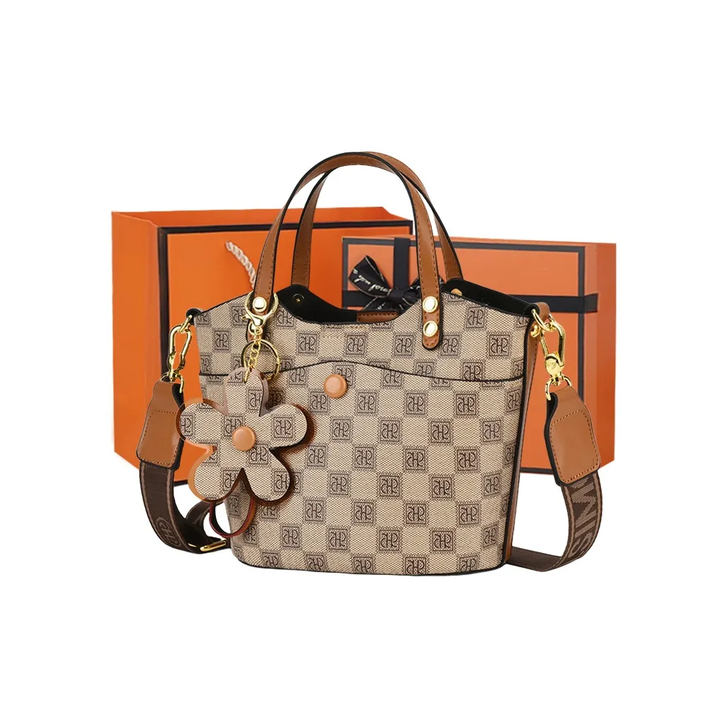 PINK·LAND ПУ (полиуретан) Корзинка-сумка Сумка через плечо Женская Многоцветная