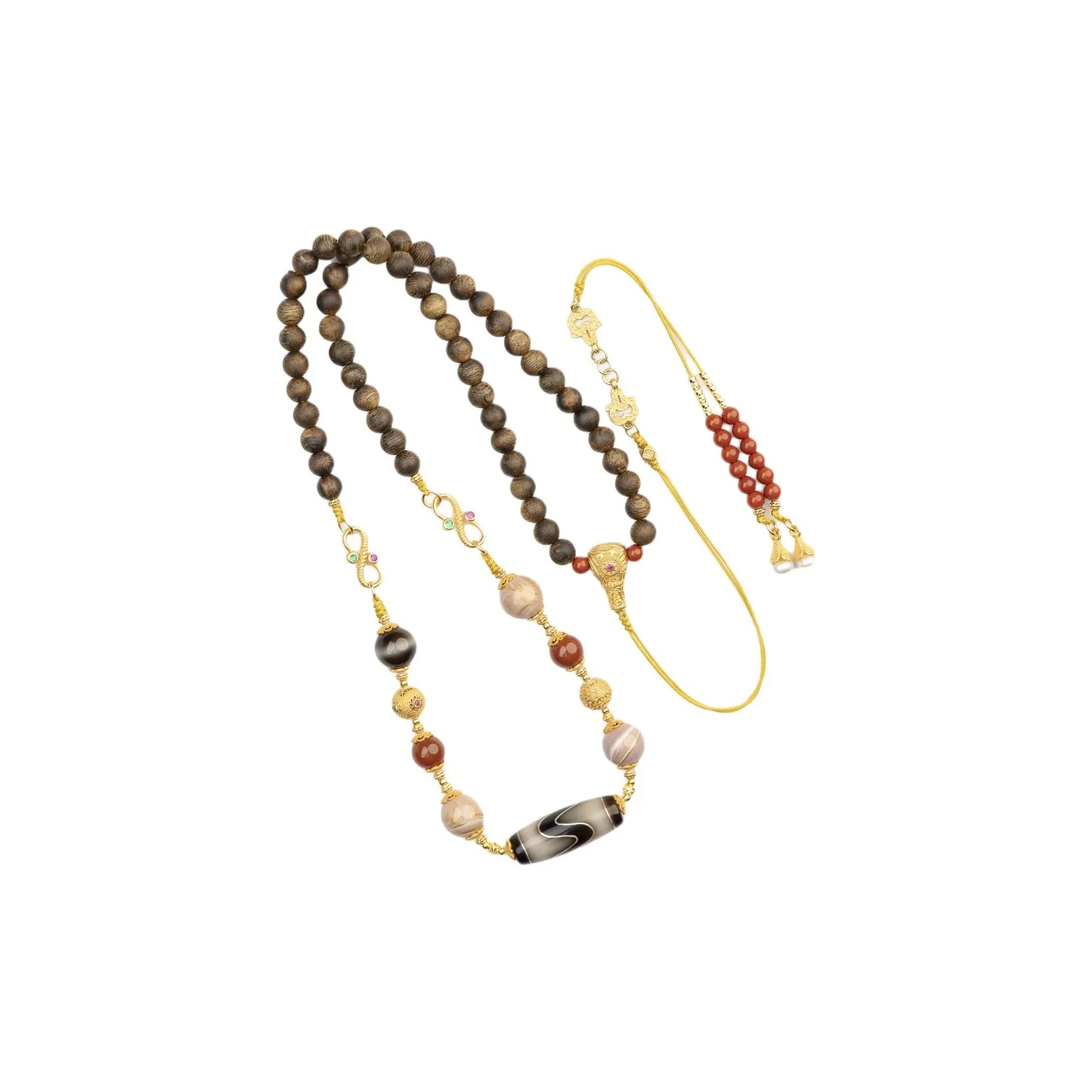 Xianyuan Agarwood Bead Chain Unisex
