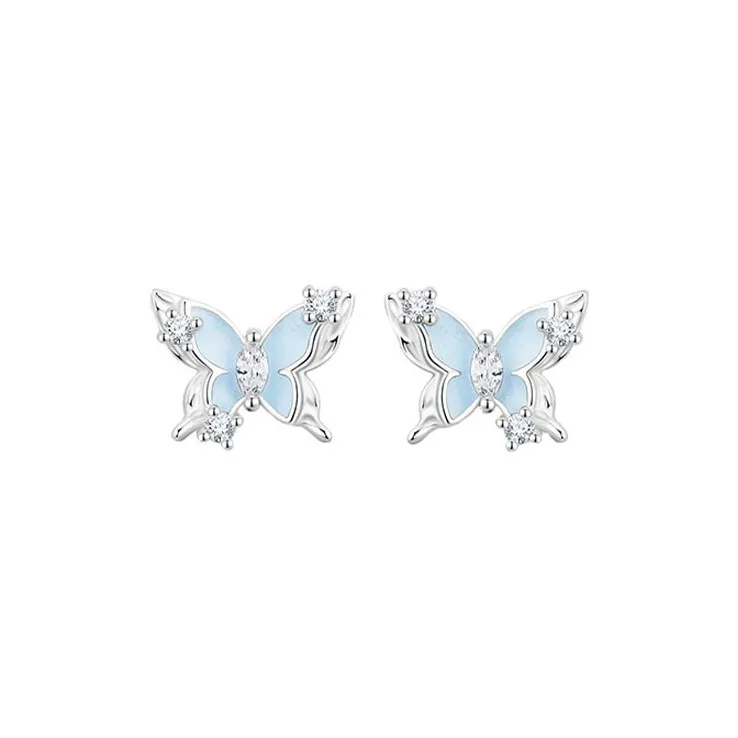 CARAT'S DIARY S925 Silver Stud Earrings Women's