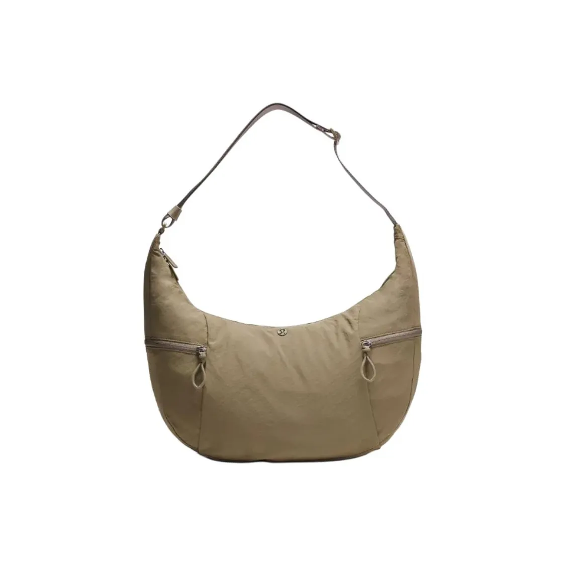 Lululemon Recycled Nylon Shoulder Bag Large Size Unisex Brown