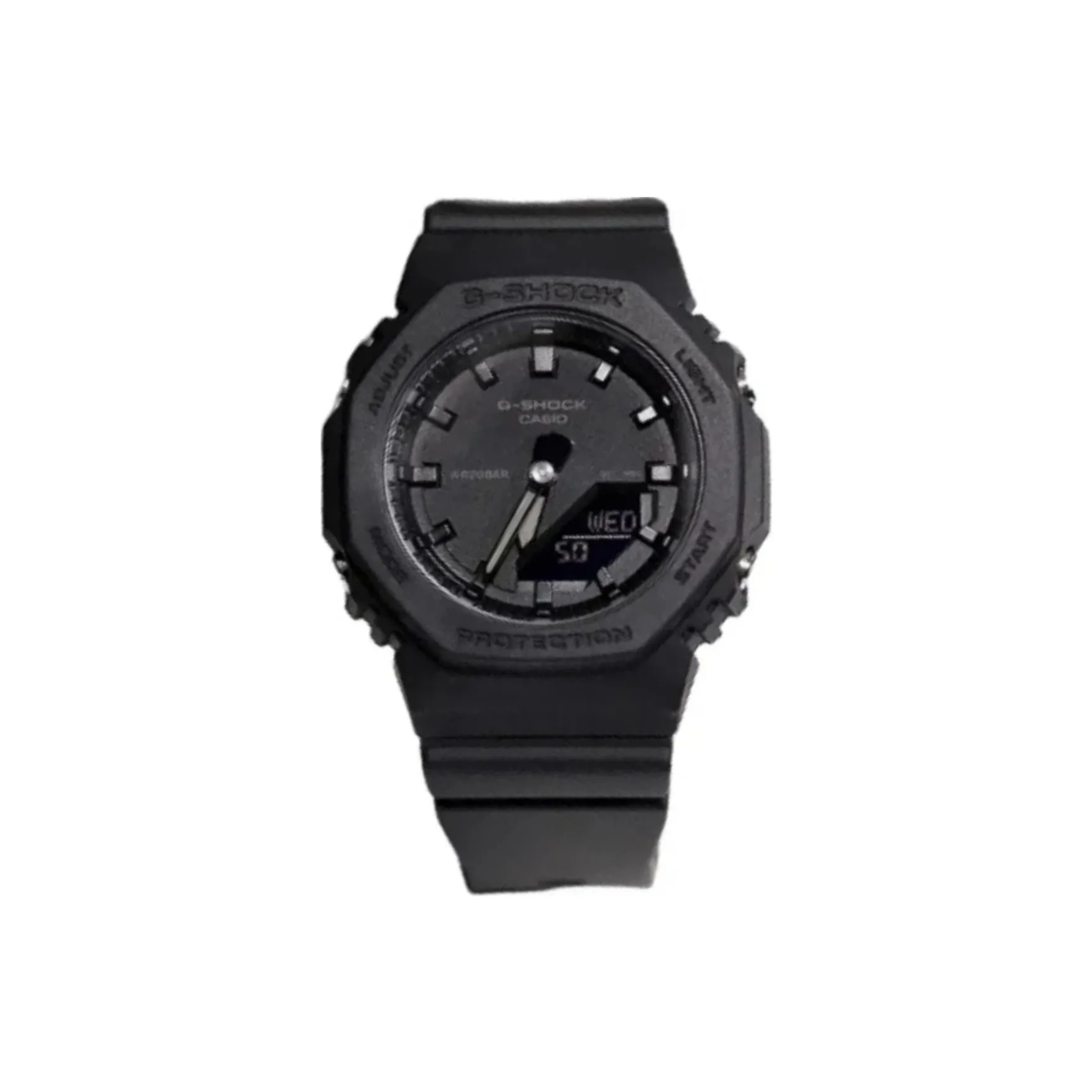 CASIO 2100 Series Ограниченная серия Коробка Кварцевый механизм Смольный ремешок Часы Женские Черный циферблат