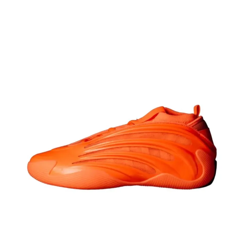 Adidas Harden Vol.9 Slip-resistant Abrasion-resistant Low-top Basketball Shoes Men's Orange Adidas Harden Vol.9 Противоскользящие Устойчивые к истиранию Низкие Баскетбольные Кроссовки Мужские Оранжевые