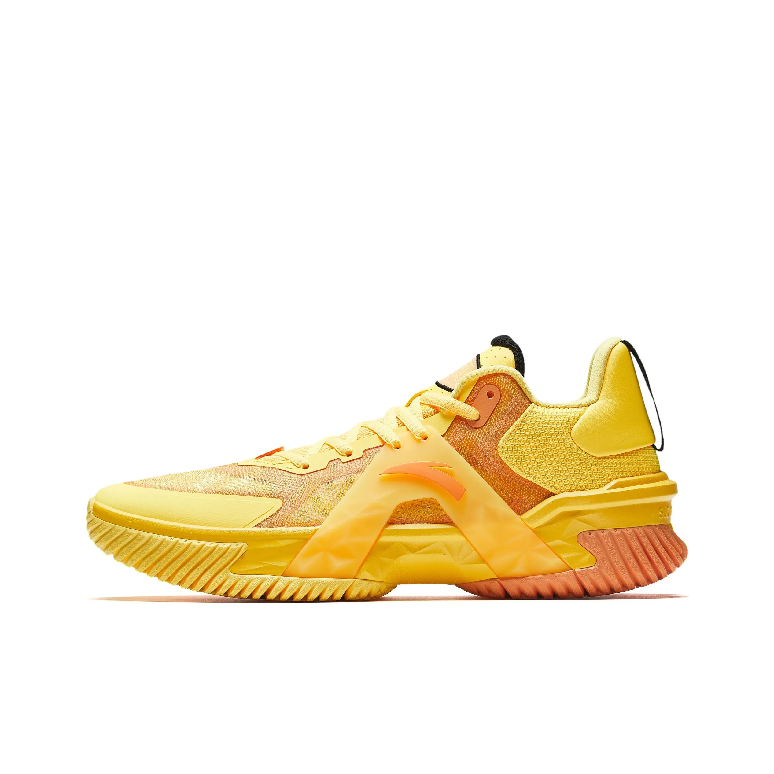Anta Space 5 Anti-Slip And Wear-Resistant Anti-Rollover Low-Top Basketball Shoes Men's Yellow Orange