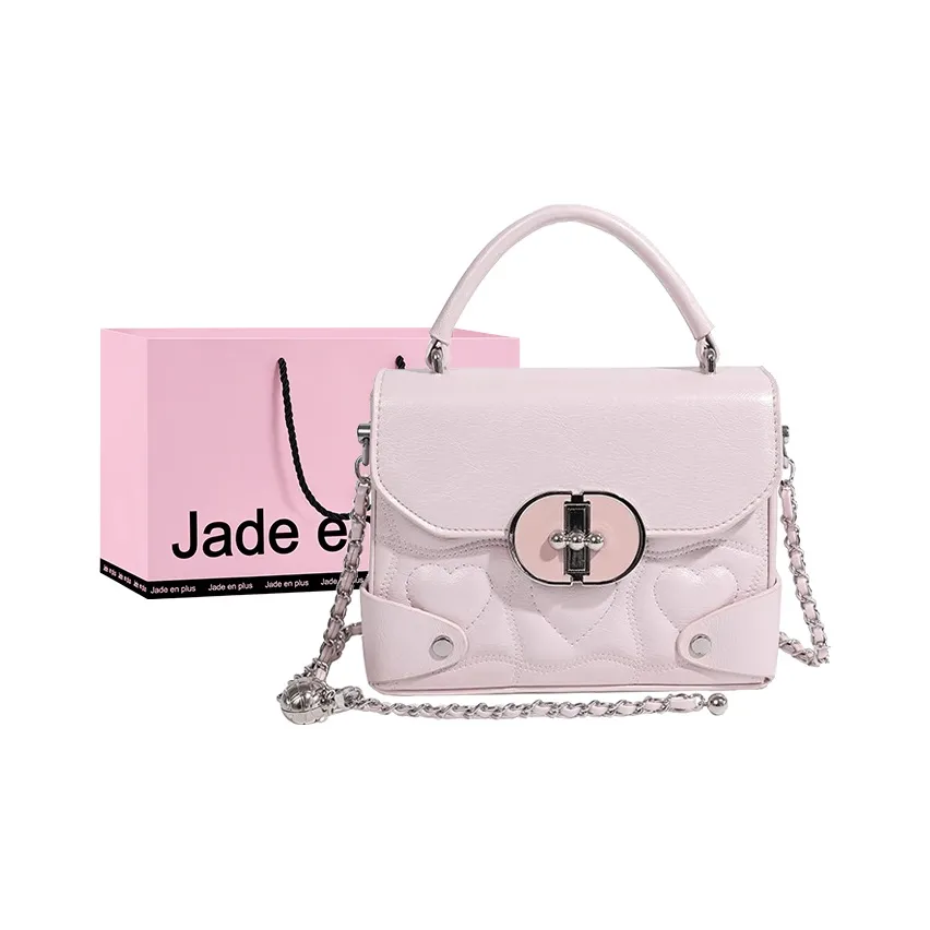 Jade En Plus ПУ (полиуретан) Сумка Стандартная Женская Балет Розовый Джет Черный Мисти Белый