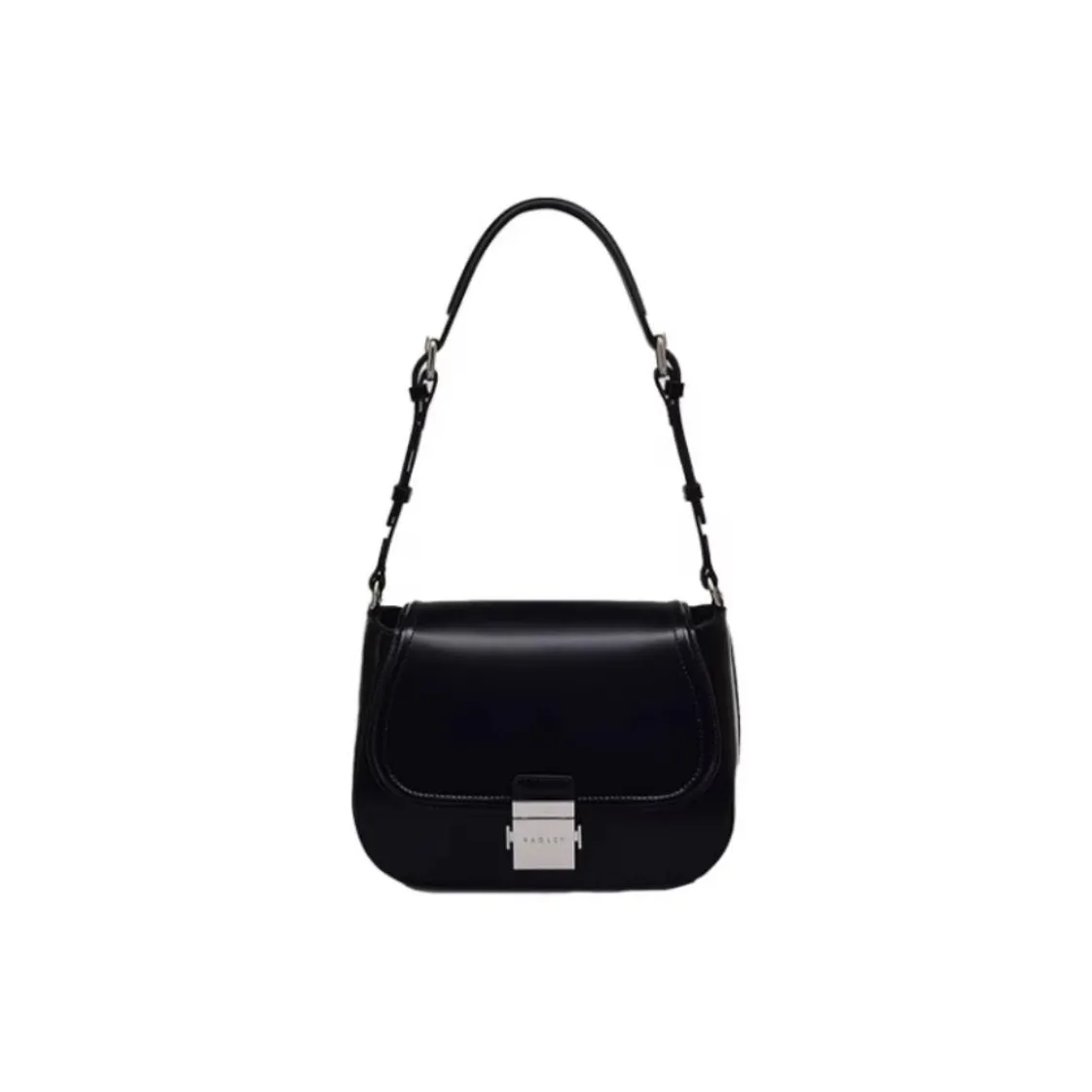 RADLEY Cow Leather Shoulder Bag Medium Size Women's Black