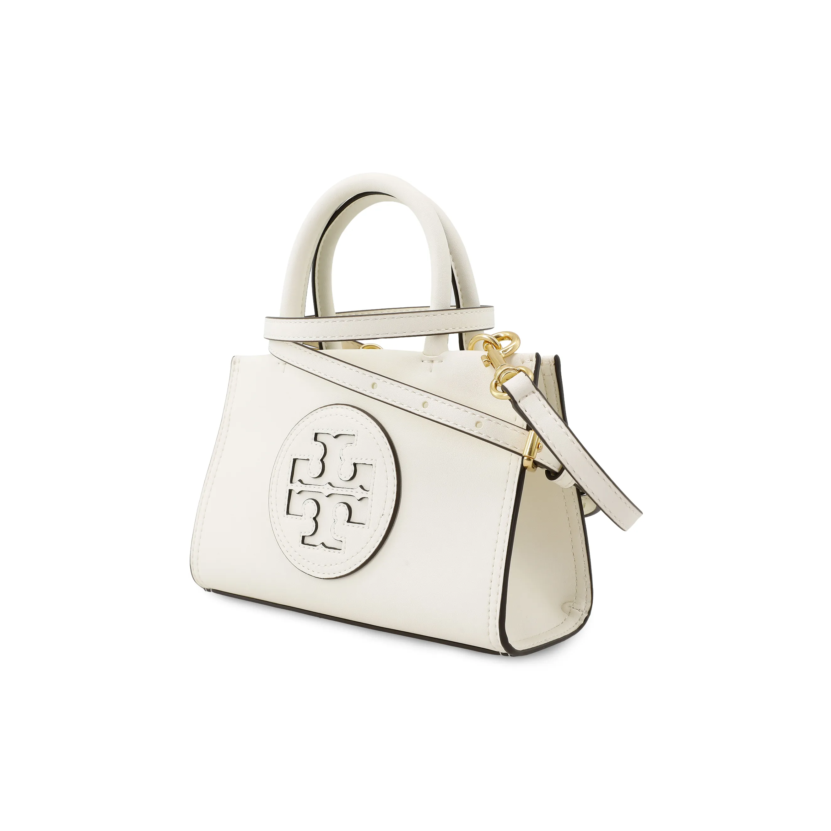 TORY BURCH Ella Faux Fur Tote Bag Shopping Bag Shoulder Bag Crossbody Bag Handbag Mini Women's White