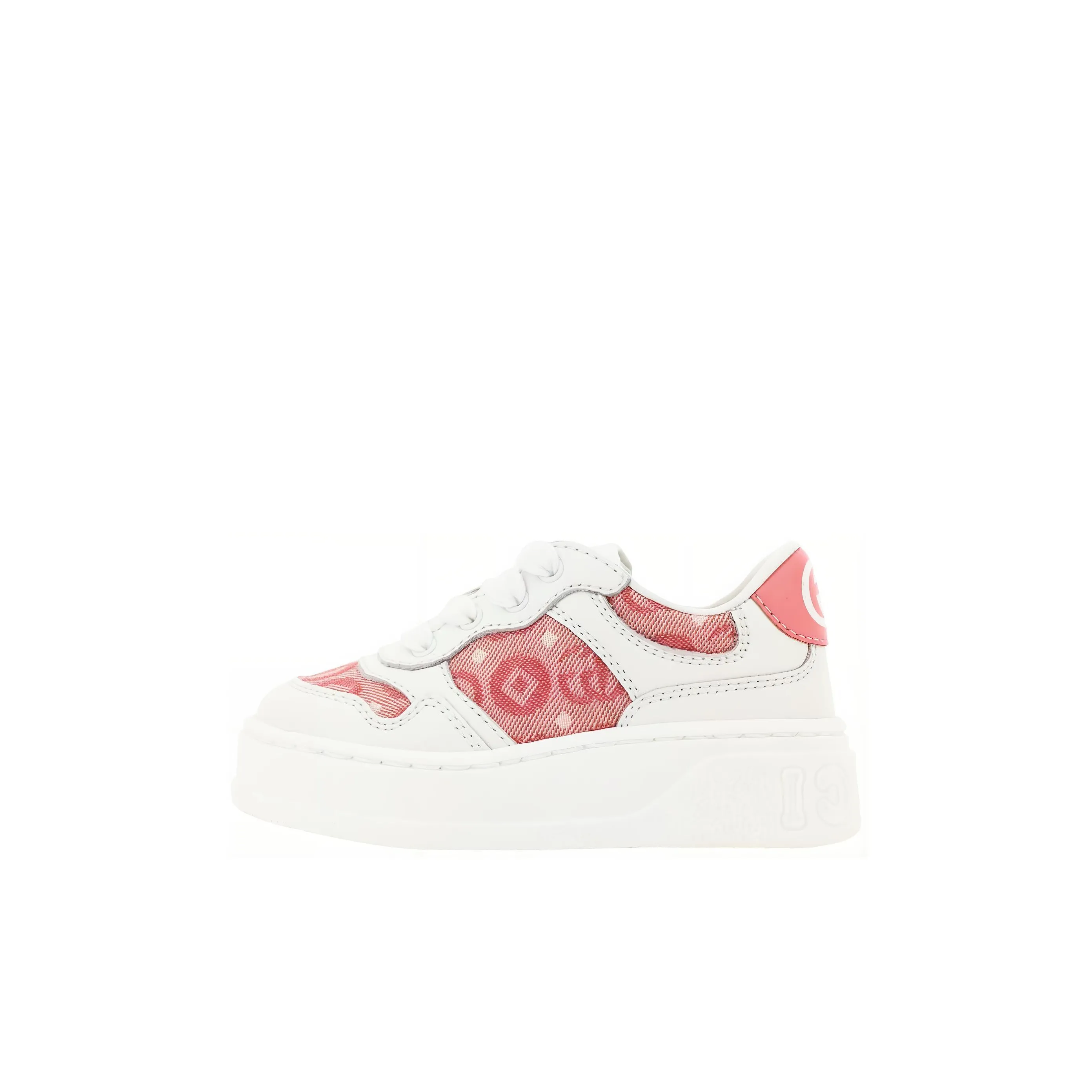 GUCCI Противоскользящие Низкие Детские Лифт Кроссовки Розовые Белые