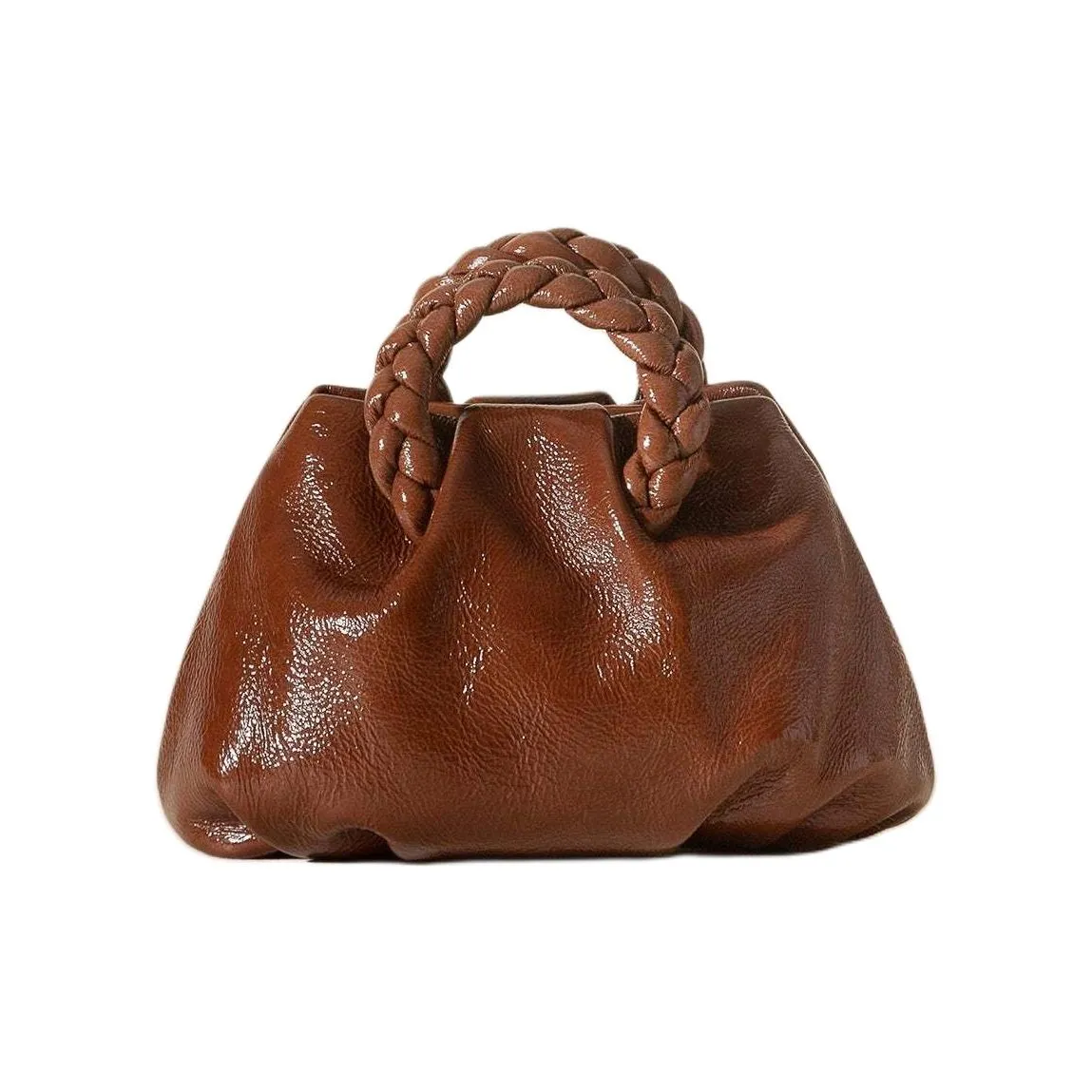 Hereu Lambskin Shoulder Bag, Crossbody Bag, Handbag Trumpets Women's Cocoa
