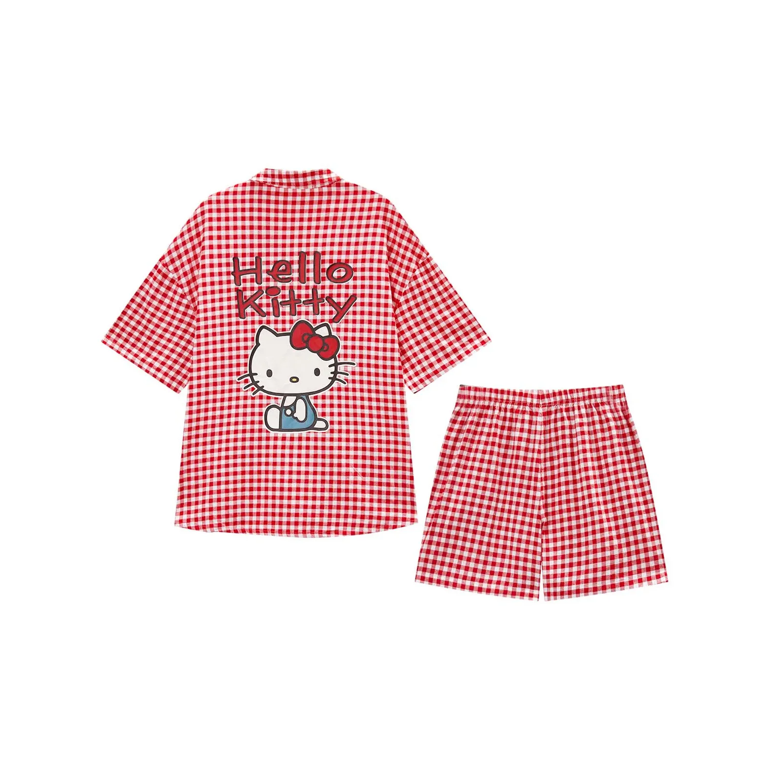 GUKOO x Hello Kitty Sanrio Series Пижамный комплект Женские Фиолетовый Розовый