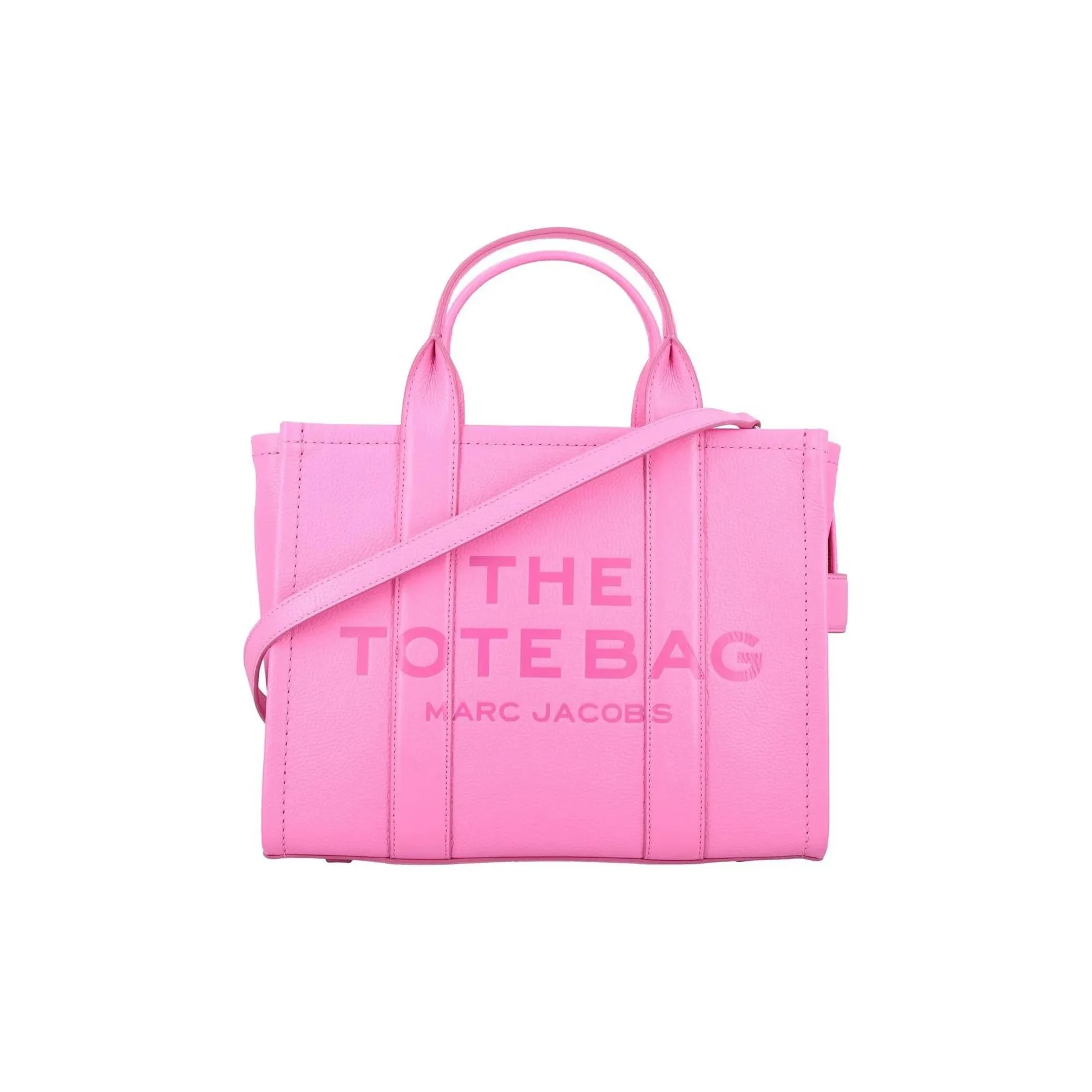 MARC JACOBS The Medium Tote Leather Bow Pink