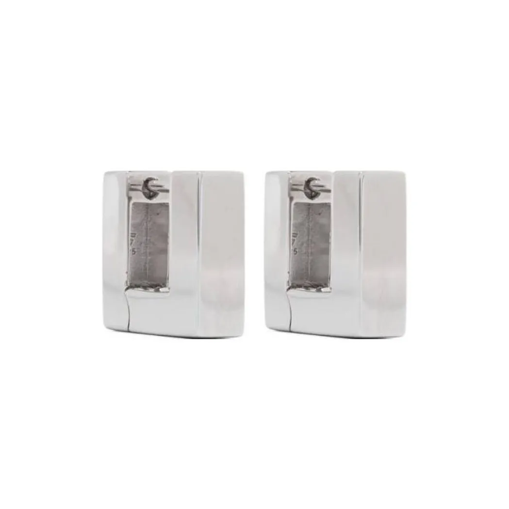 TOM WOOD Small Square Hoops Earrings