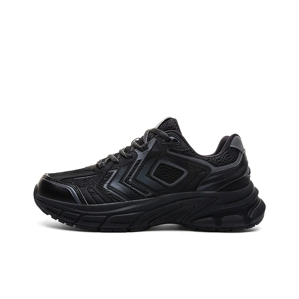Hummel Амортизация Противоскользящий Устойчивый к истиранию Легкий Увеличение Высоты Низкий Топ Кроссовки Мужские Черные