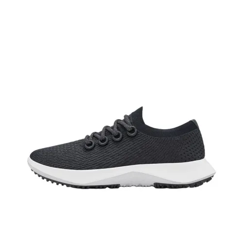 Allbirds Tree Dasher Беговые кроссовки Низкие Натуральный черный Белый пузырьки Мужские
