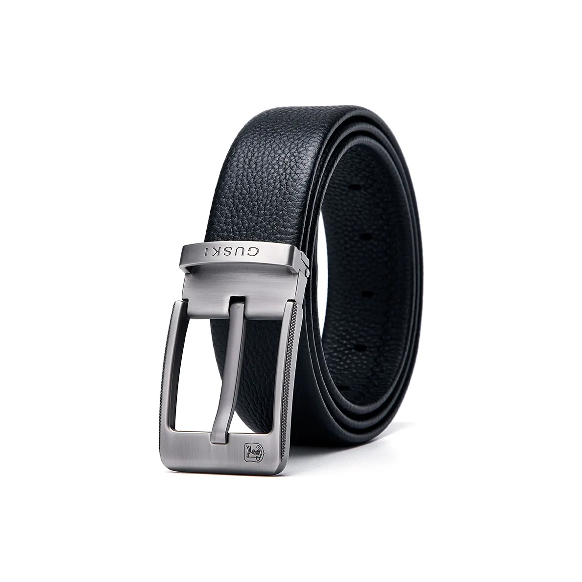 GUSKI Ремешок из коровьей кожи с застежкой-булавкой модный мужской ремешок Boyfriend металлический ширина 3,8 см набор в подарочной коробке