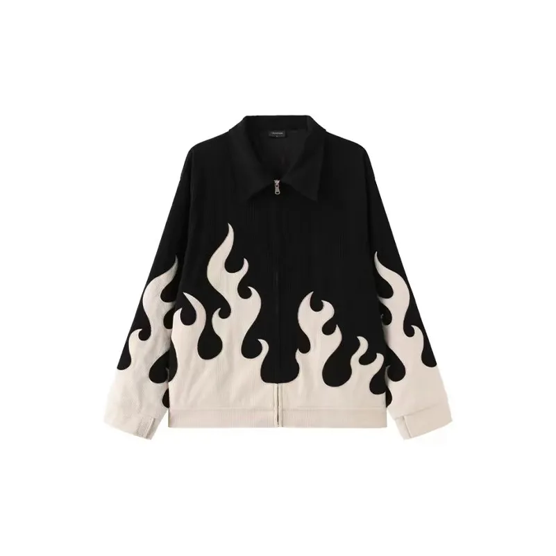 PAINT STAIN Fashion Studio Jackets & Coats Unisex Classic Black And White Tone