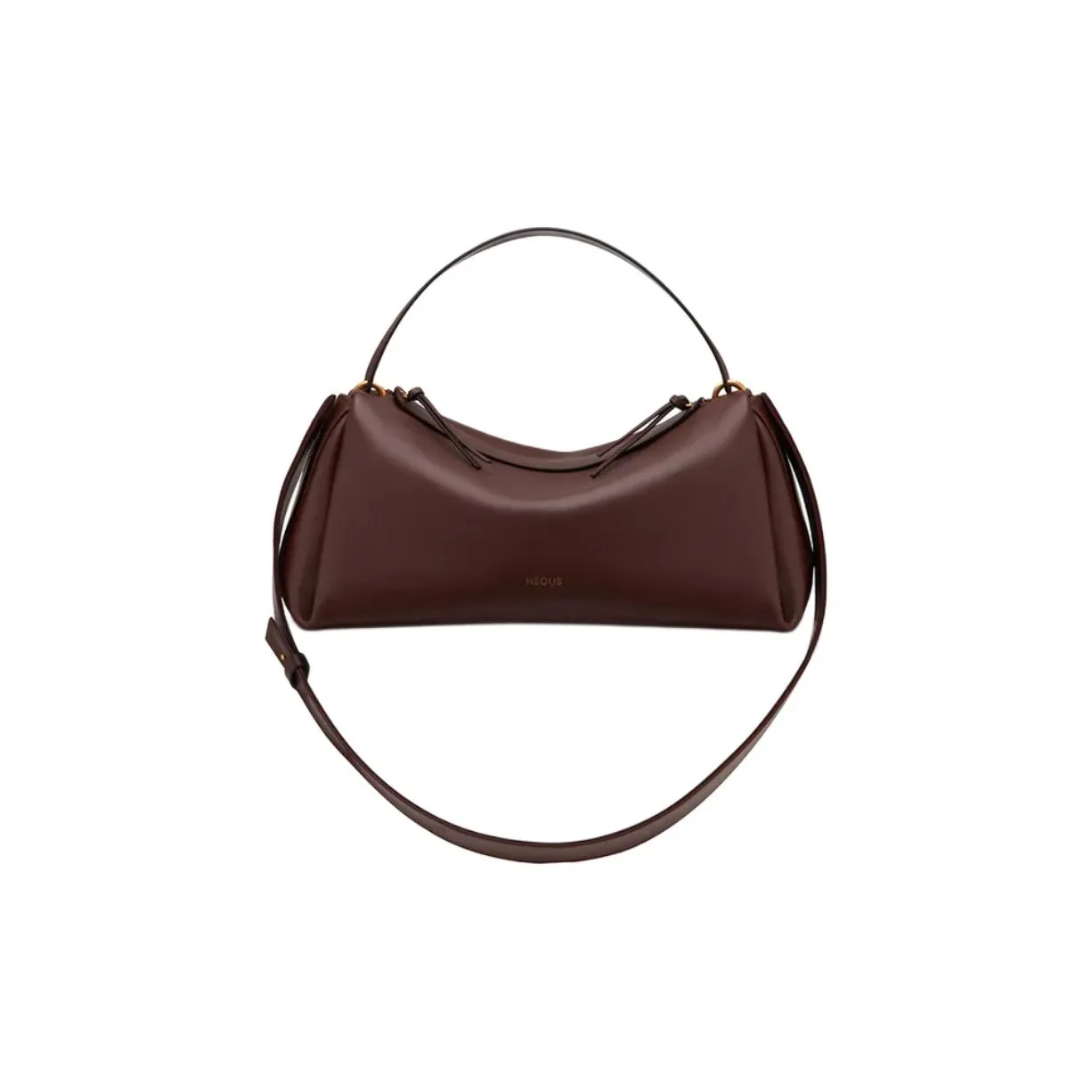 NEOUS Calfskin One Shoulder Handbag Women's Dark Chocolate