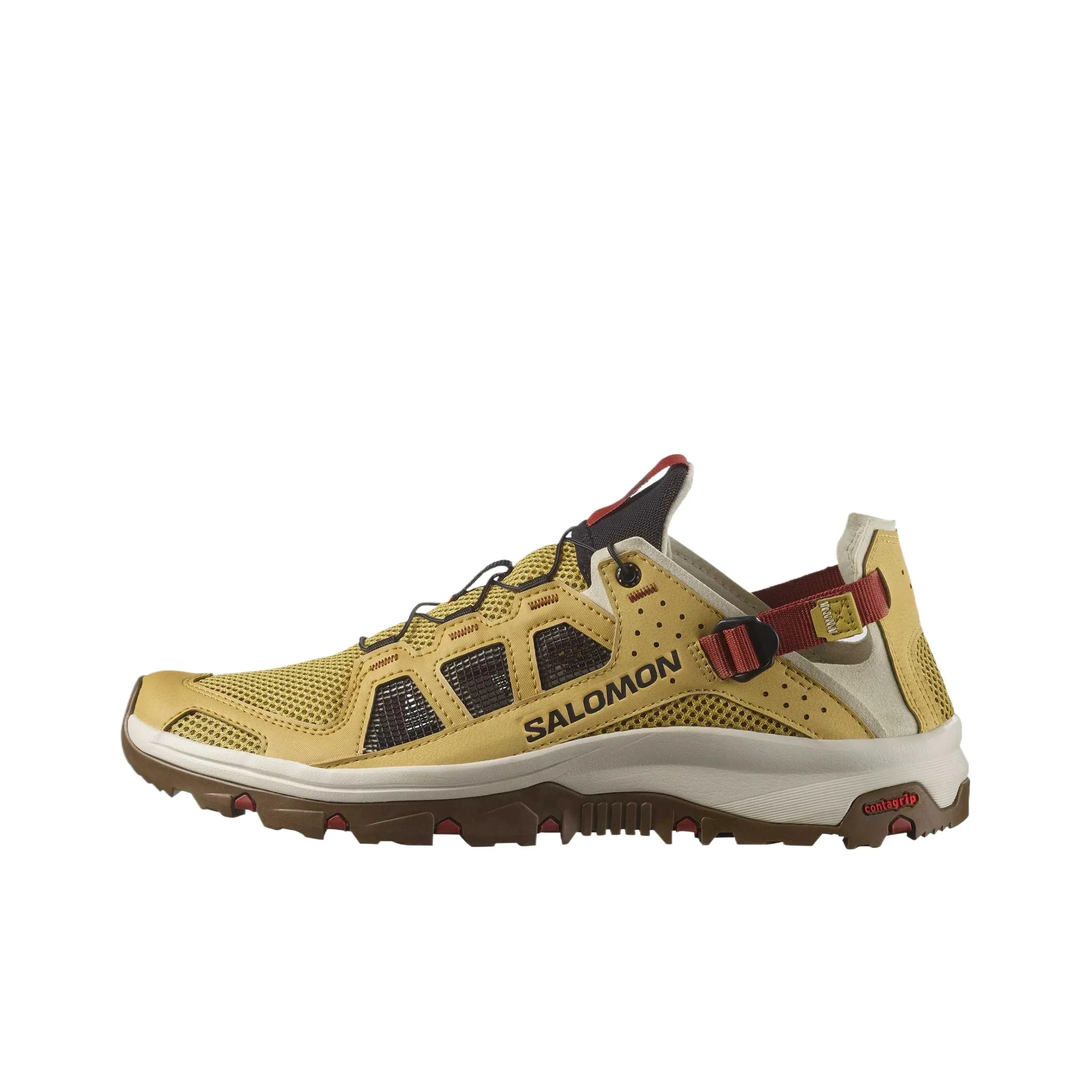 SALOMON Techamphibian 5 Breathable Quick Dry Grip River Trekking Shoes Men's Antique Gold