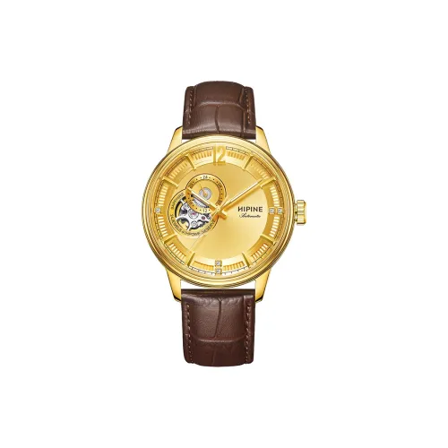 HIPINE Автоматический Механический Movement Мужские Explore Home Series Часы 40 мм Золотые
