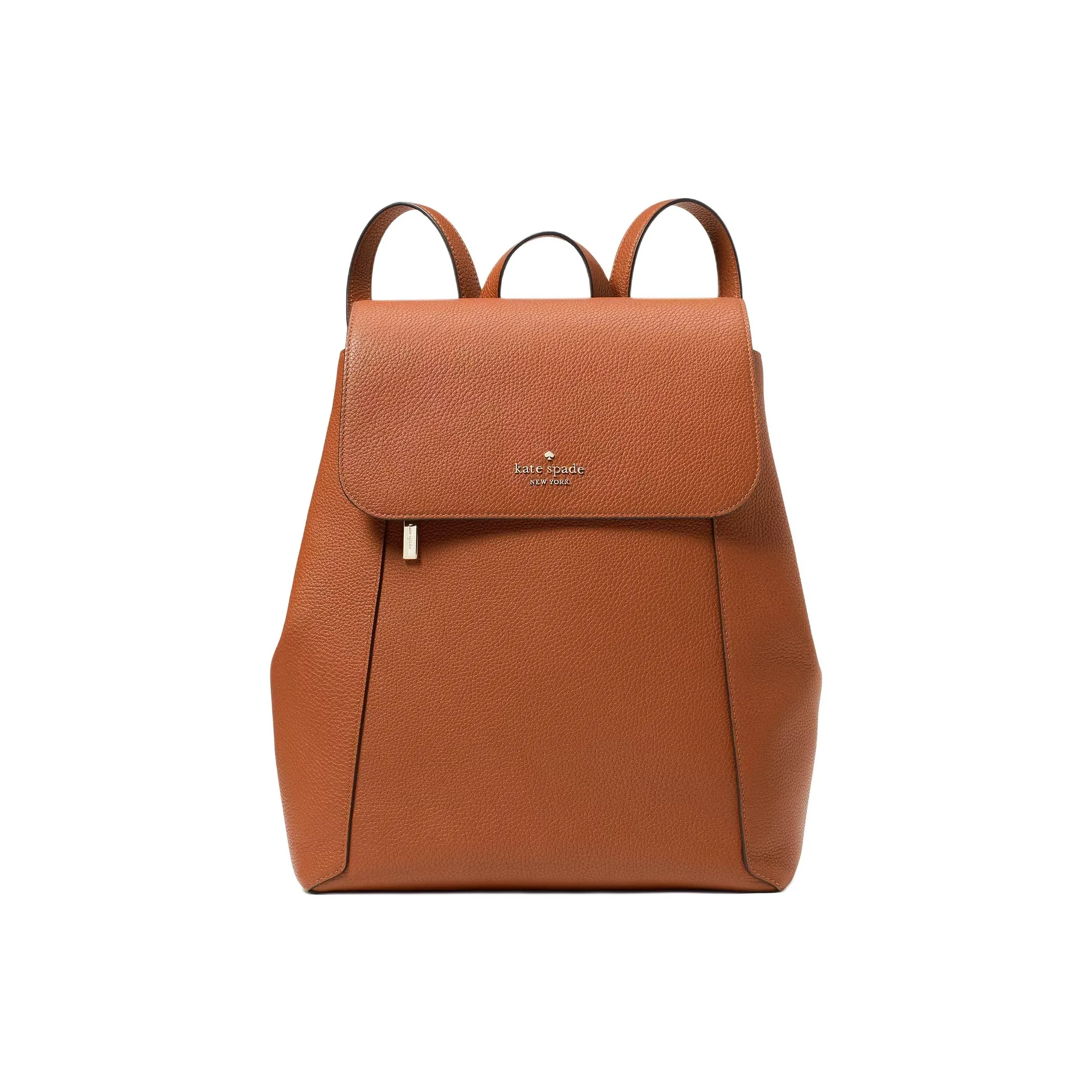 Kate Spade LENA Nubuck Leather Metallic backpack Tubas Women's Brown