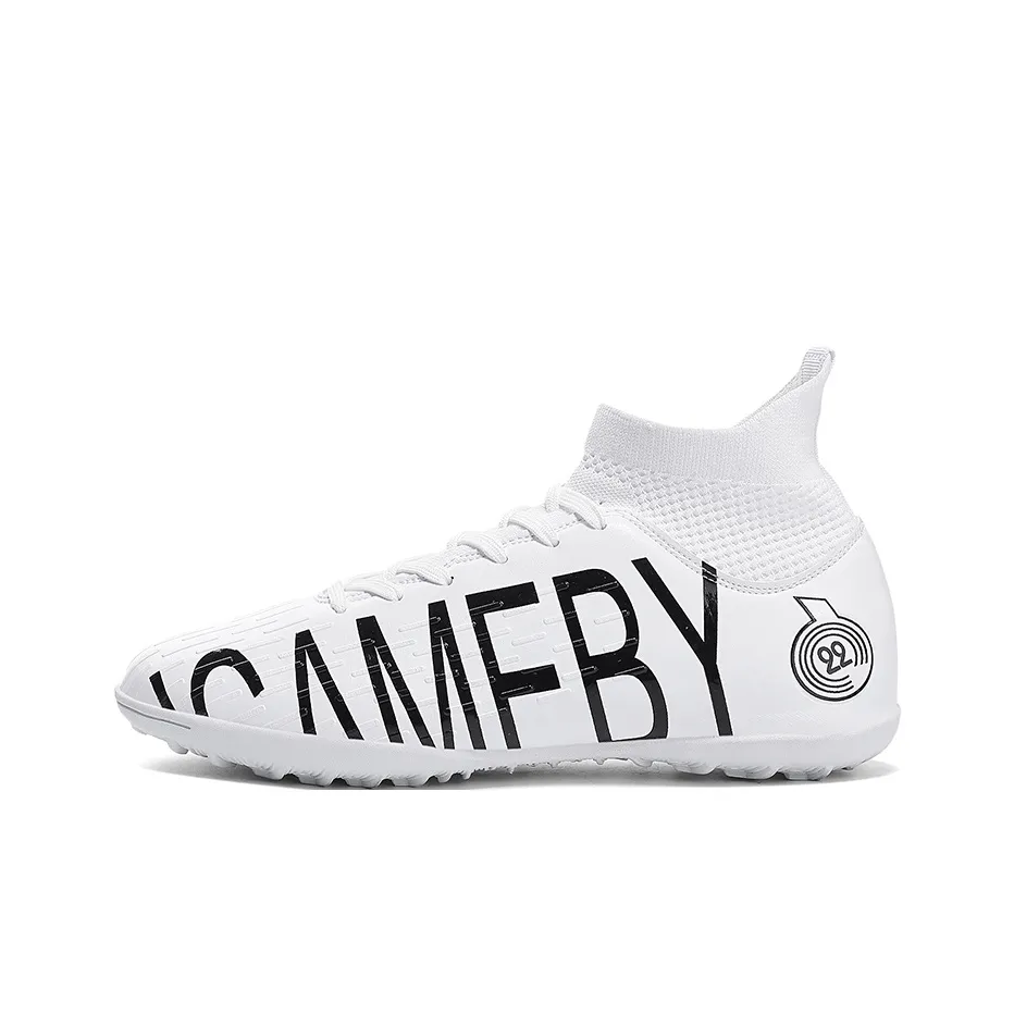 CAMKIDS Устойчивый к истиранию Водонепроницаемый Легкий Амортизирующий Высокий Топ Детская футбольная обувь Детская