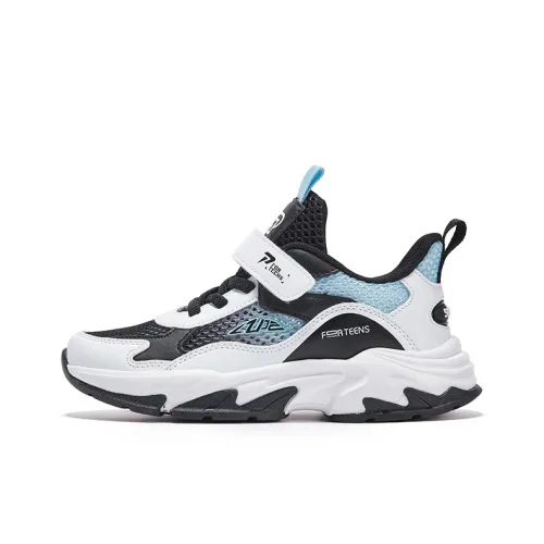 7 PE Детские беговые кроссовки Low Top Черный/Белый Kids