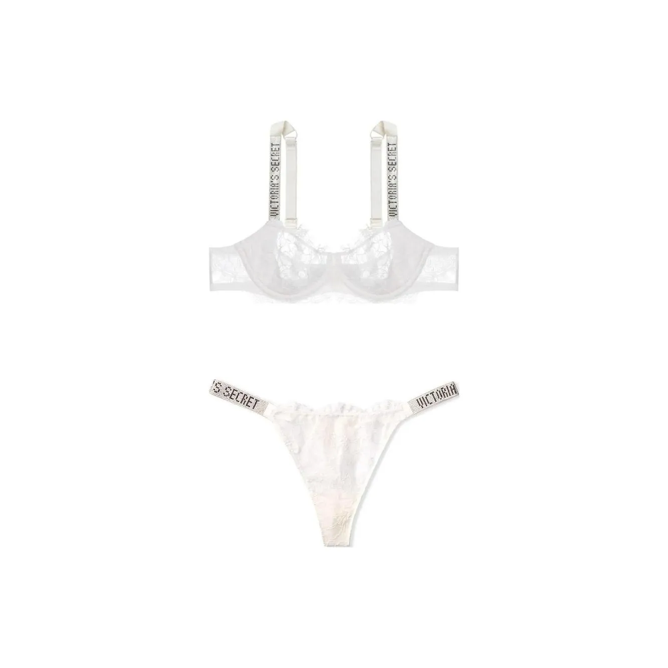 Victoria's Secret Комплект нижнего белья Женское Белое