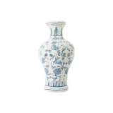 관음 Vase, 블루 & 화이트 Zodiac/라지