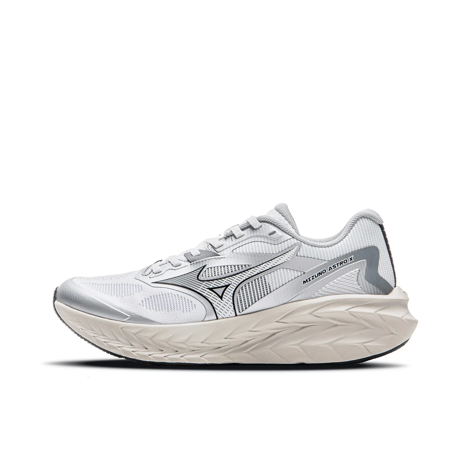 Mizuno ASTRO X Износостойкие Низкие Беговые Кроссовки Унисекс Белый Серебряный