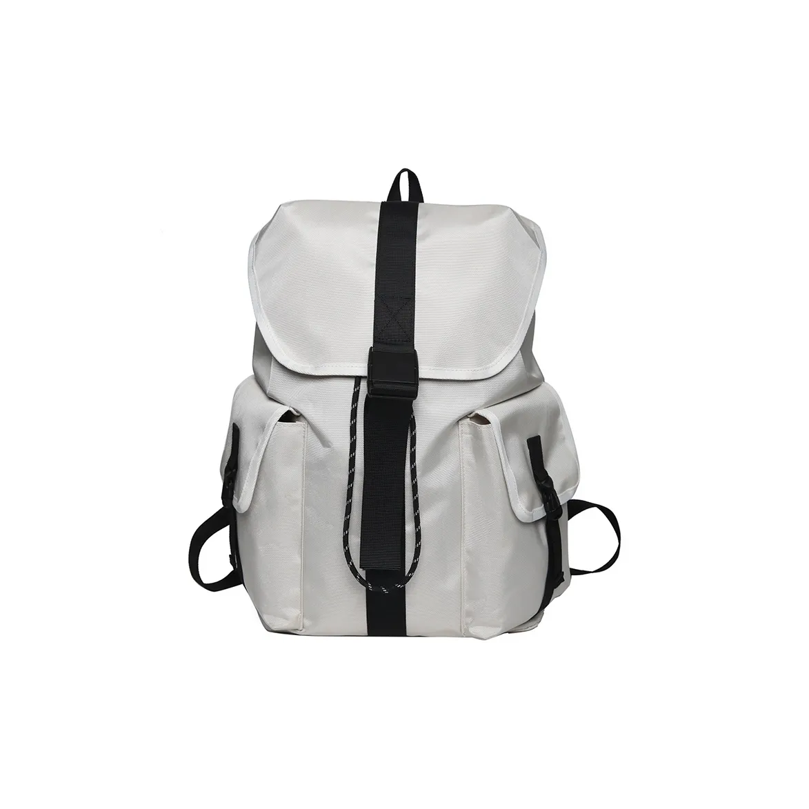 BUBM Nylon Travel Laptop Bag Durable Backpack Regular Unisex White/Black