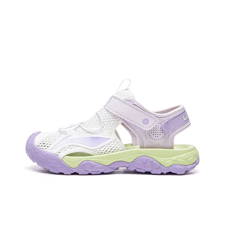 LINING YOUNG Детские Сандалии Стандартные Белый Веро-Розовый Фиолетовый Подростки