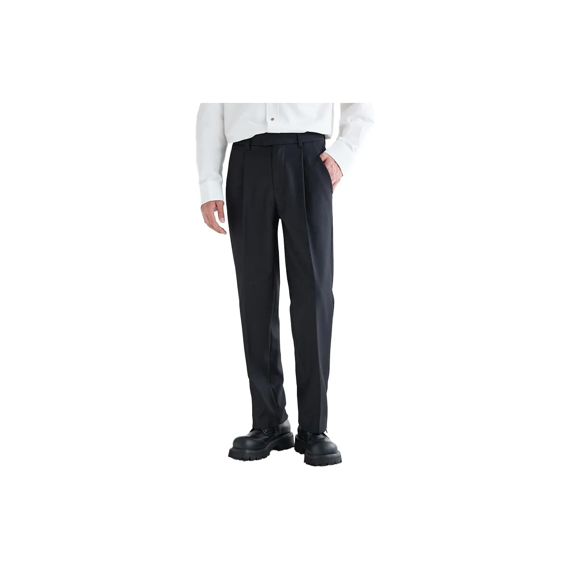 A.B.X Seasonal Wide Leg Opening Stackable Spring And Fall Casual Pants Men's