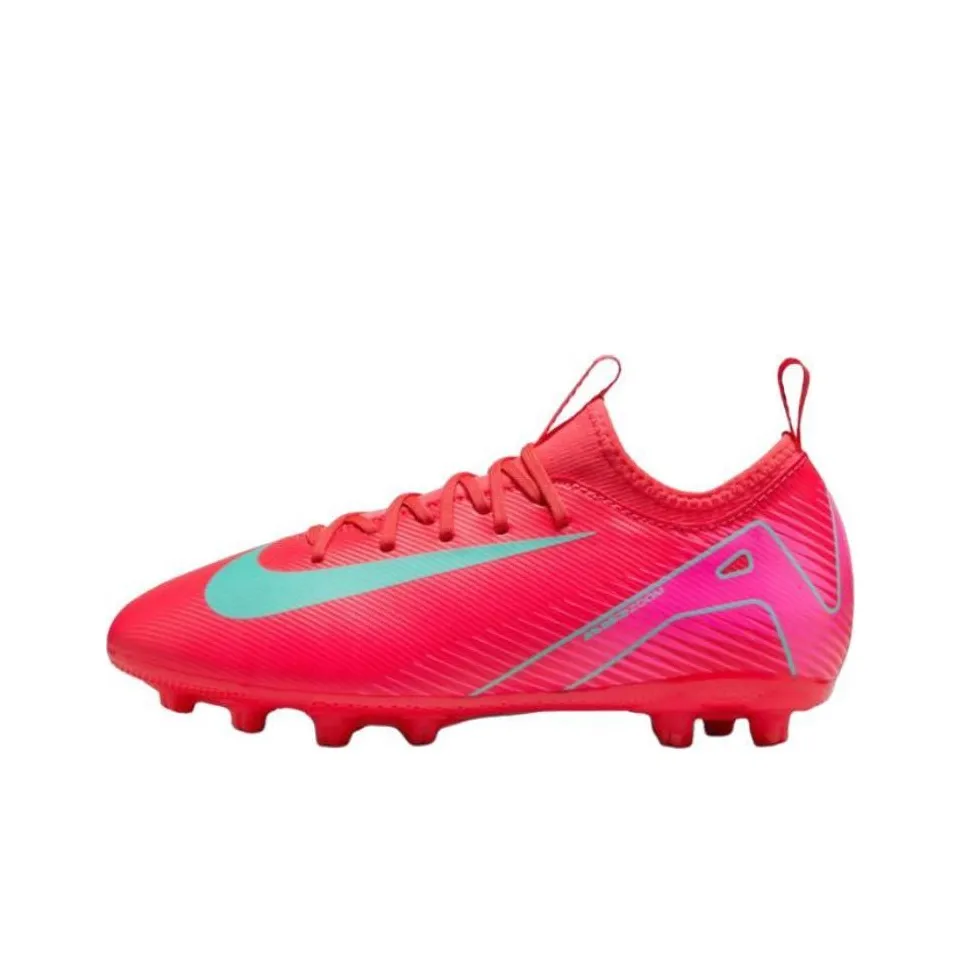 Nike Mercurial Vapor 16 Slip-Resistant Abrasion-Resistant Low Top Детская футбольная обувь Красный Унисекс