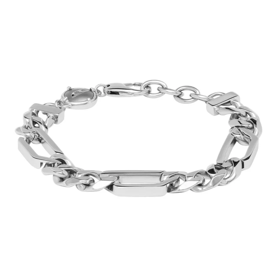 DIESEL Браслеты из нержавеющей стали унисекс серебряный