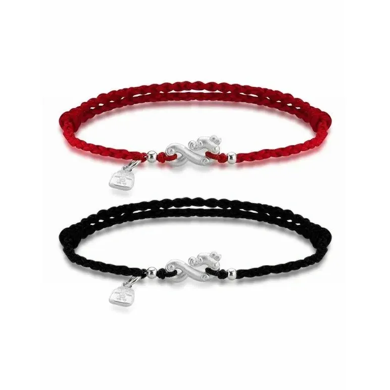 LOUIS VUITTON Metal Bracelets Mens Silver/Black