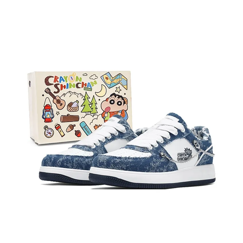 Crayon Shinchan Slip Resistant, Abrasion Resistant, Lightweight, Breathable Low Top Skateboard Shoes Men's