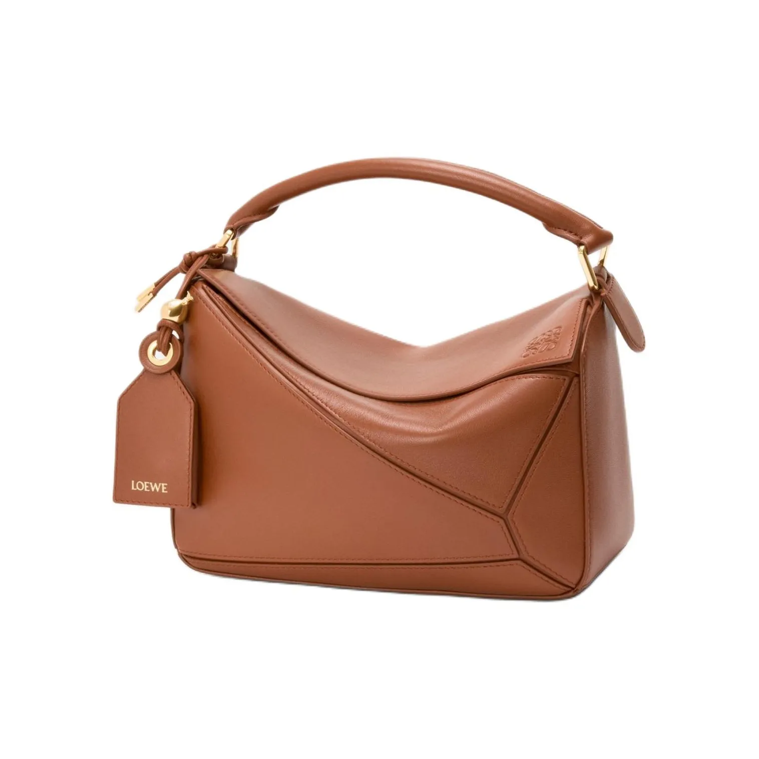 LOEWE Puzzle Sheepskin Shoulder Bag, Crossbody Bag, Handbag Trumpets Women's Brown