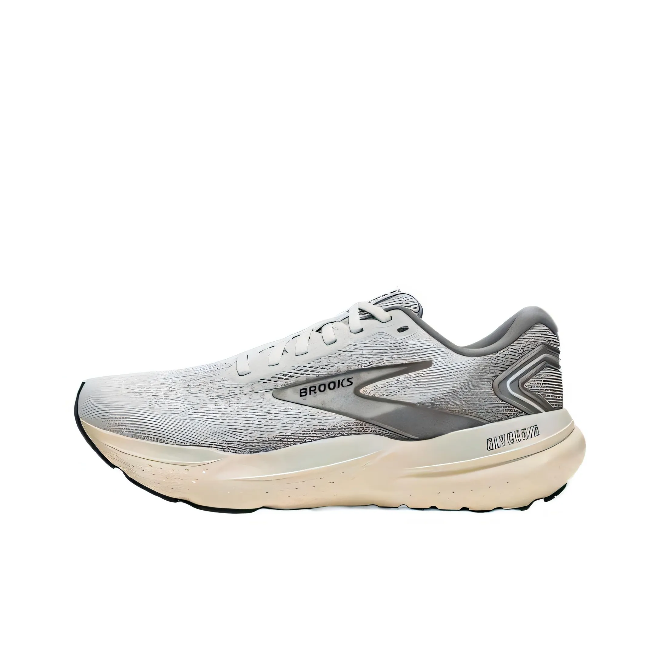 Brooks Glycerin 21 Амортизация и Устойчивость к Износу Покрытие Низкий Топ Беговые кроссовки Мужские Серые