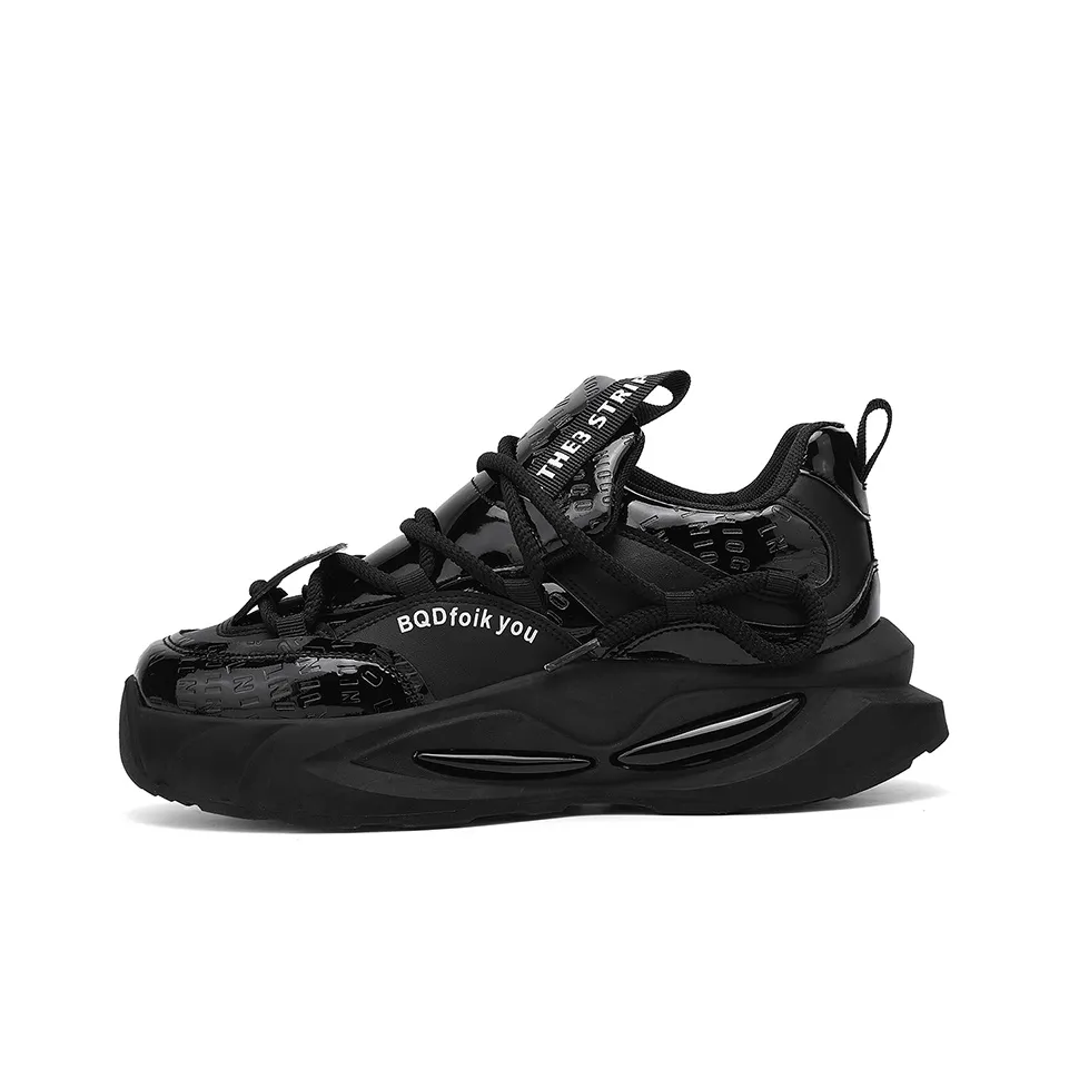 JANECO Anti Slip Wear Resistant Low Top Chunky Sneakers Men's
