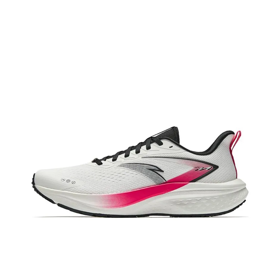 Anta Mach 5 SE Anti-Slip Wear-Resistant Low-Top Casual Running Shoes Men's White Red Black