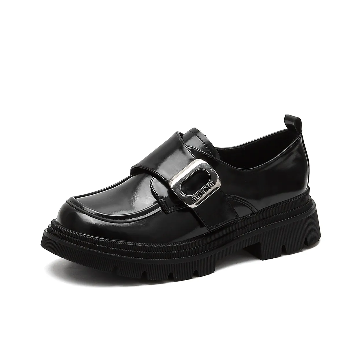 QITUMAUL Loafers Women's Silver