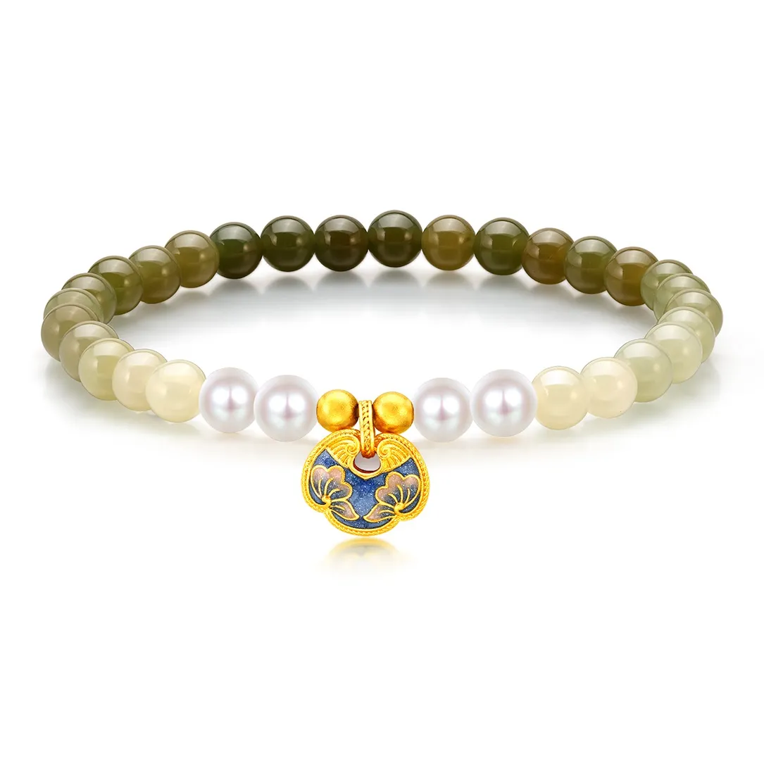 Mokinggran Hetian Jade Bracelets Green Jade Women's