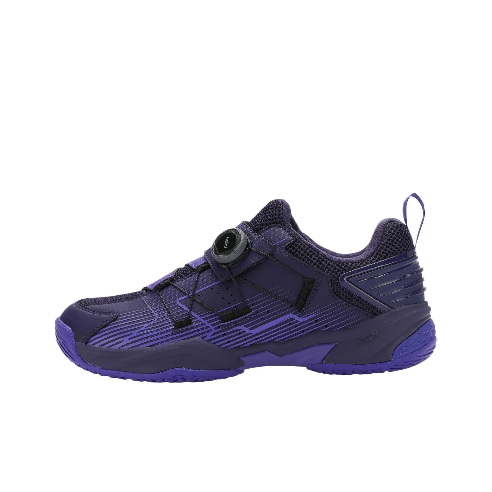 DECATHLON BS590 Anti Slip Wear Resistant Low Top Badminton Shoes Men's Black Purple