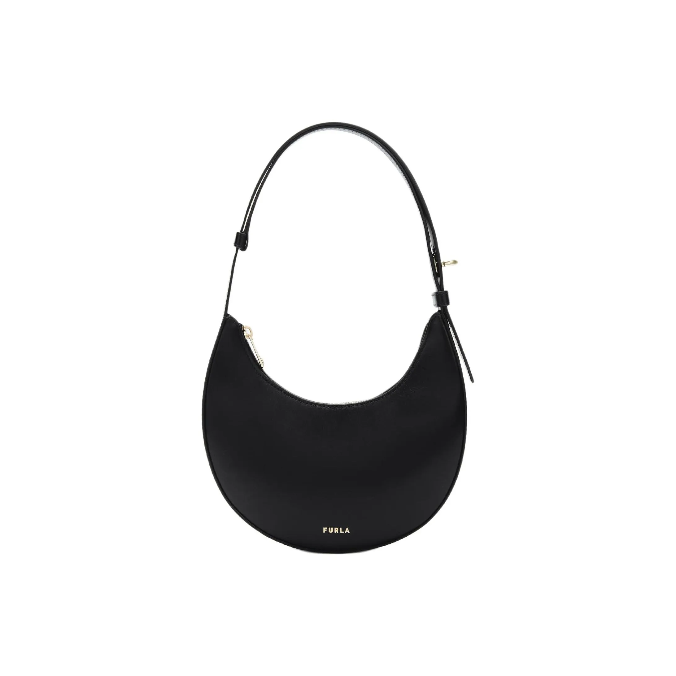 Furla Телячья кожа Сумка через плечо Мини Женская Черная