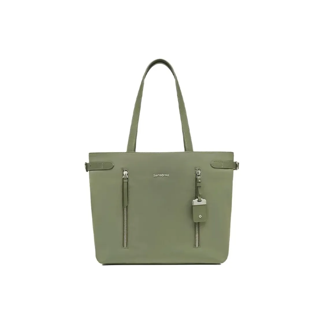 SAMSONITE Nylon Tote Bag Shopping Bag Shoulder Bags Women's Dark Green