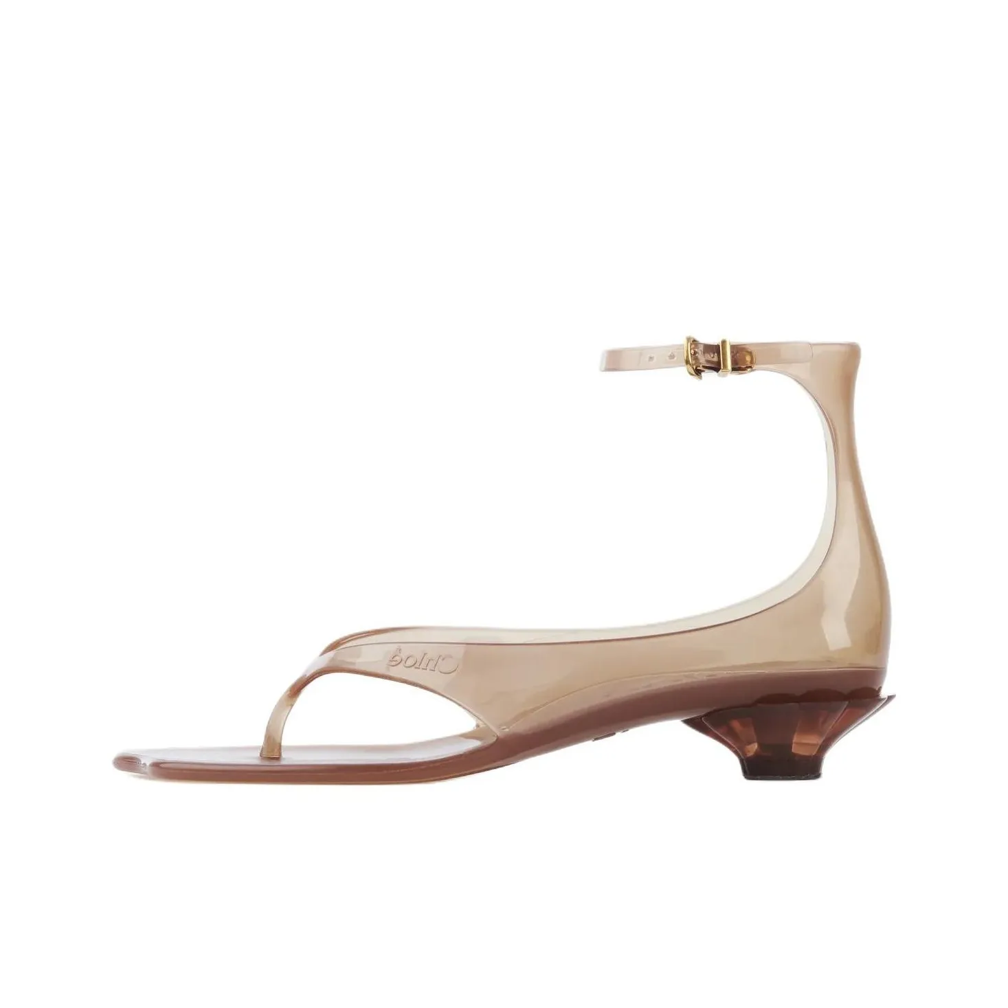 Chloe Jelly One Strap Sandals Women's Brown