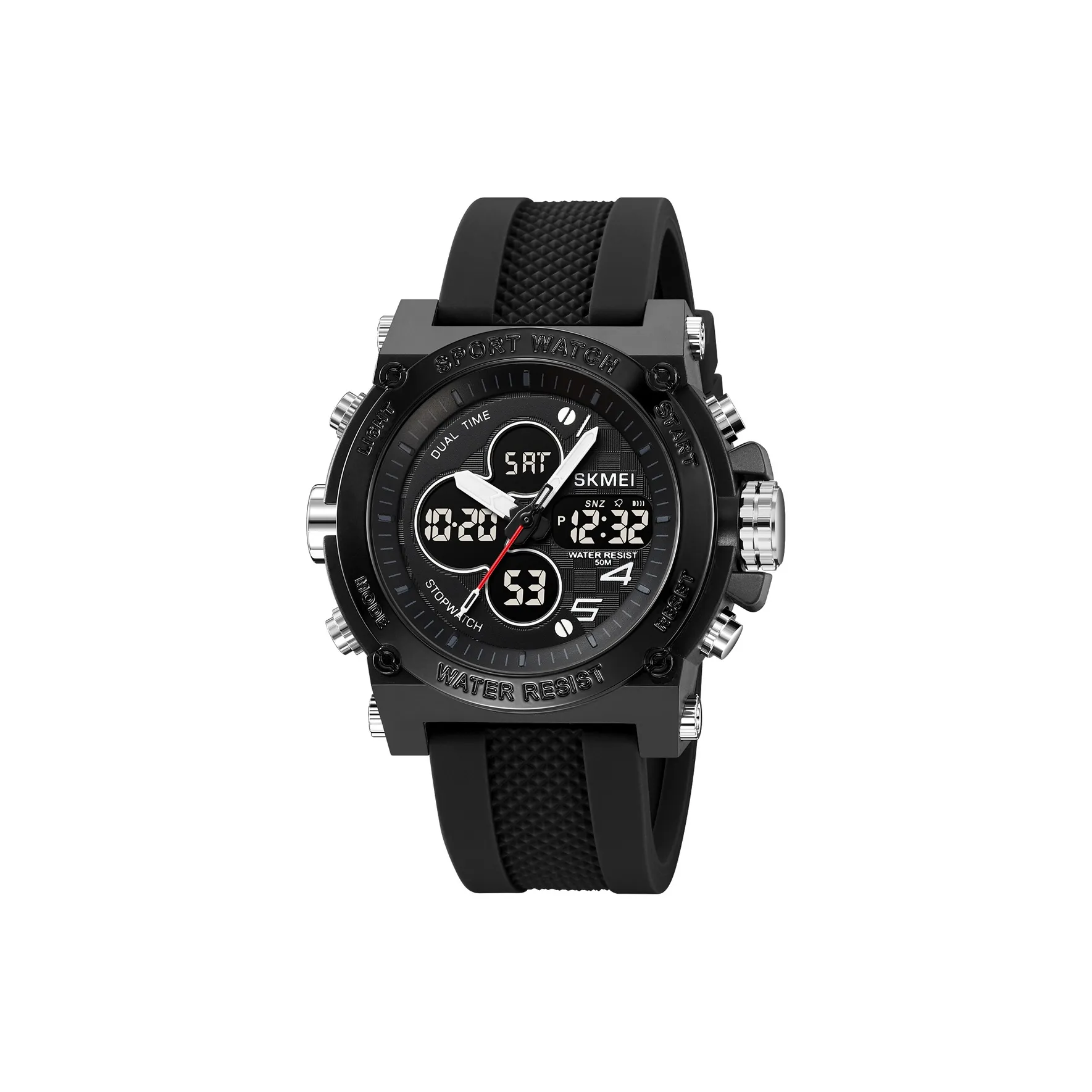 SKMEI Электронные Механические Часы Унисекс Черный Циферблат